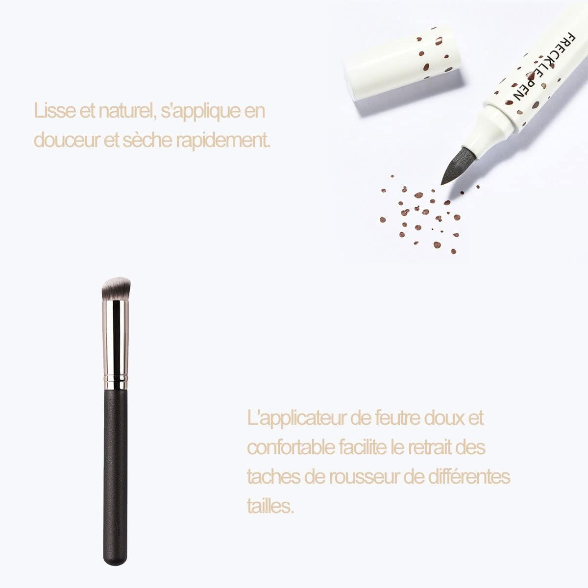 Freckle Pen,Freckle Makeup Pen,2 Pieces Natural Freckle Pen,Natural Lifelike Freckle Makeup Pen,Freckle Pen Makeup,Fake Freckle Makeup Pen,Freckle Color Pen,Freckle Pen Set,Magic Freckle Color Pen