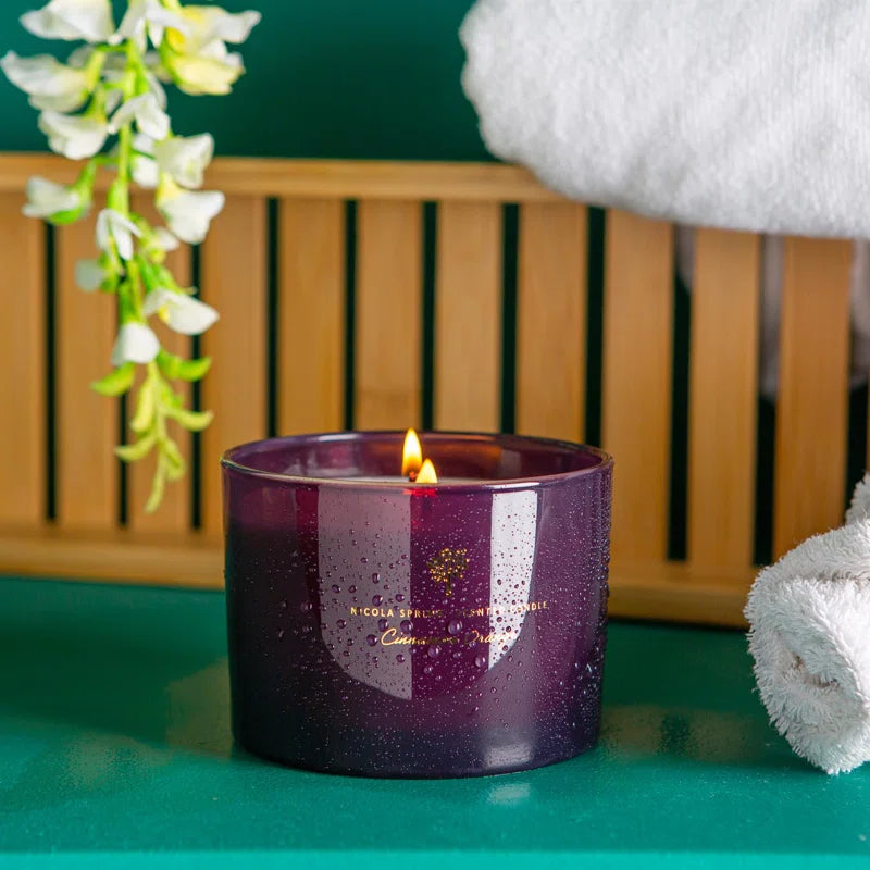 - Soy Wax Scented Candle - 350G - Cinnamon & Orange