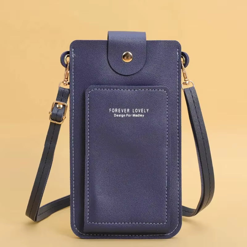 Women Bags Soft Leather Wallets Touch Screen Cell Phone Purse Crossbody Shoulder Strap Handbag for Female Cheap Women'S Bags