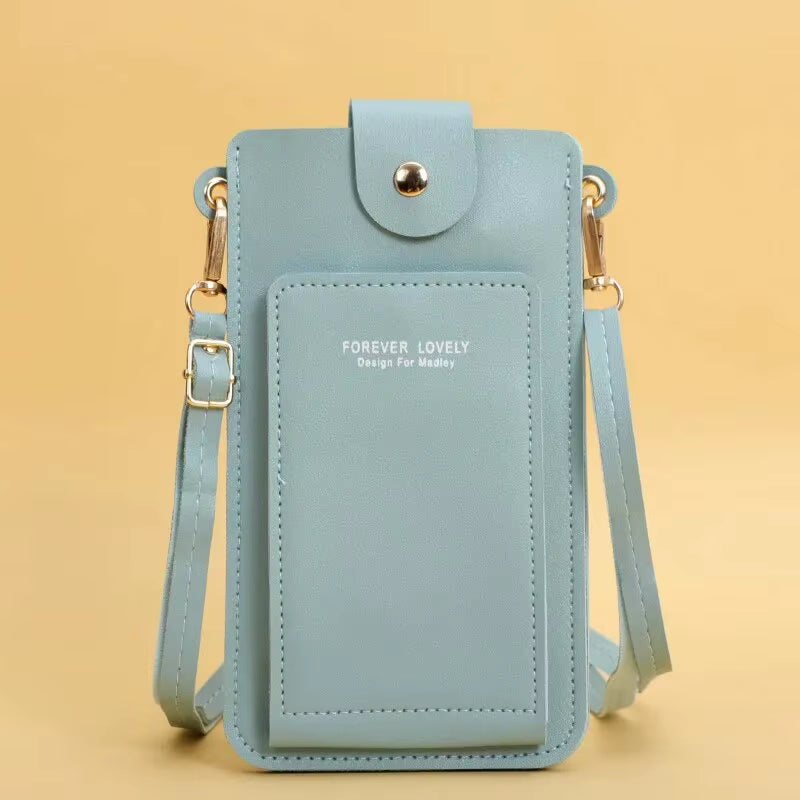 Women Bags Soft Leather Wallets Touch Screen Cell Phone Purse Crossbody Shoulder Strap Handbag for Female Cheap Women'S Bags