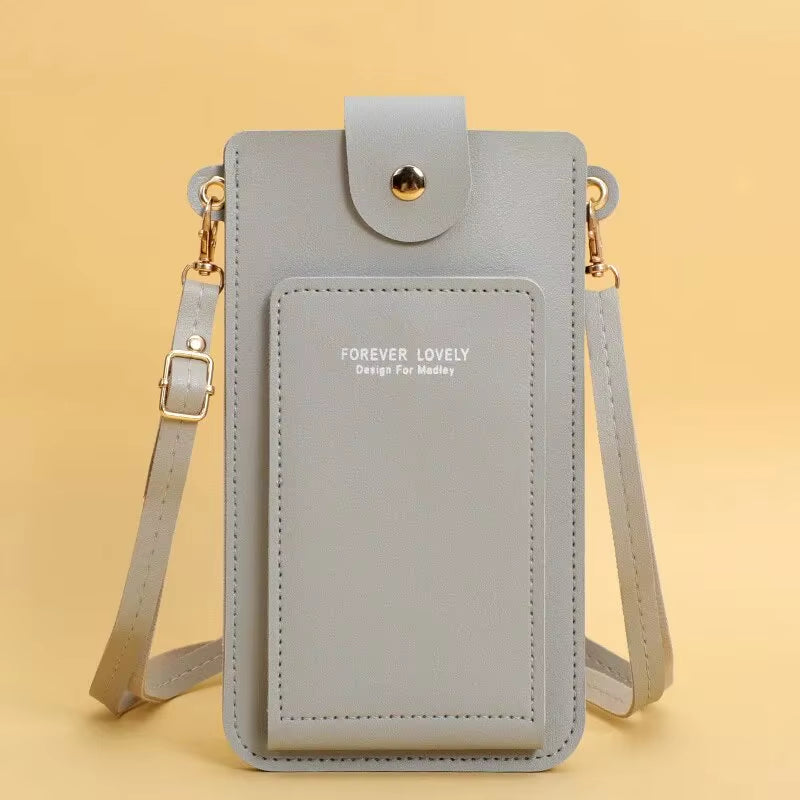 Women Bags Soft Leather Wallets Touch Screen Cell Phone Purse Crossbody Shoulder Strap Handbag for Female Cheap Women'S Bags