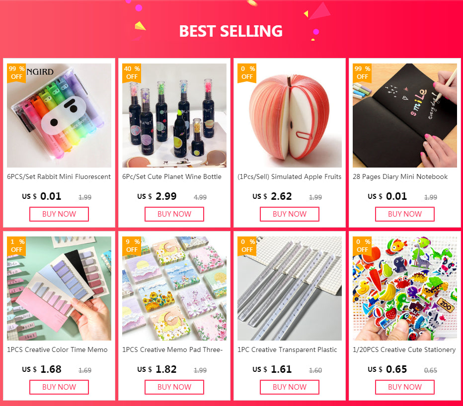 6PCS/Set Rabbit Mini Fluorescent Highlighter Pen Kawaii Chalk Marker Pens Stationery Material Escolar Papelaria School Supplie