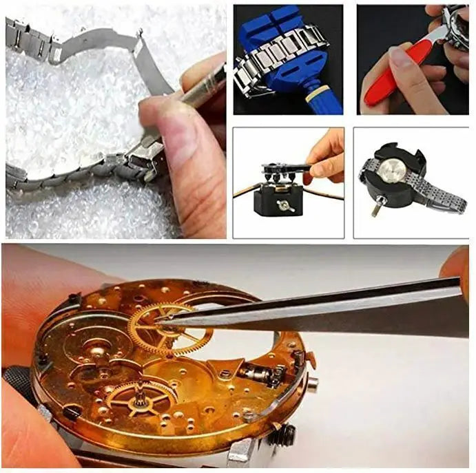 147pcs Watch Repair Kit Watchmaker Back Case Remover Opener Link Pin Spring Bar Case Opener Professional repair Tool set