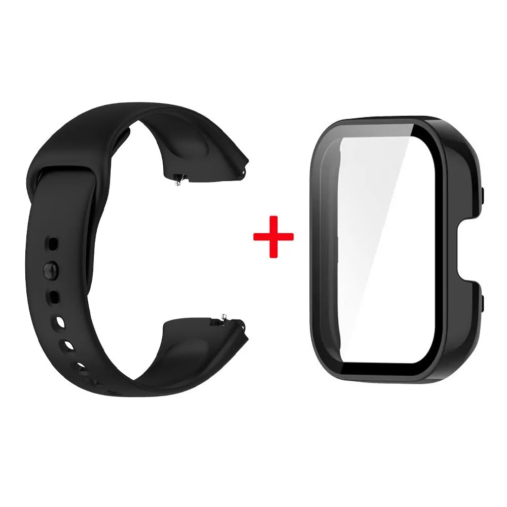 Silicone Strap+Case for Xiaomi Redmi Watch 3 Active band smartwatch Accessories Sport Bracelet For Redmi watch3 Active/Lite Case