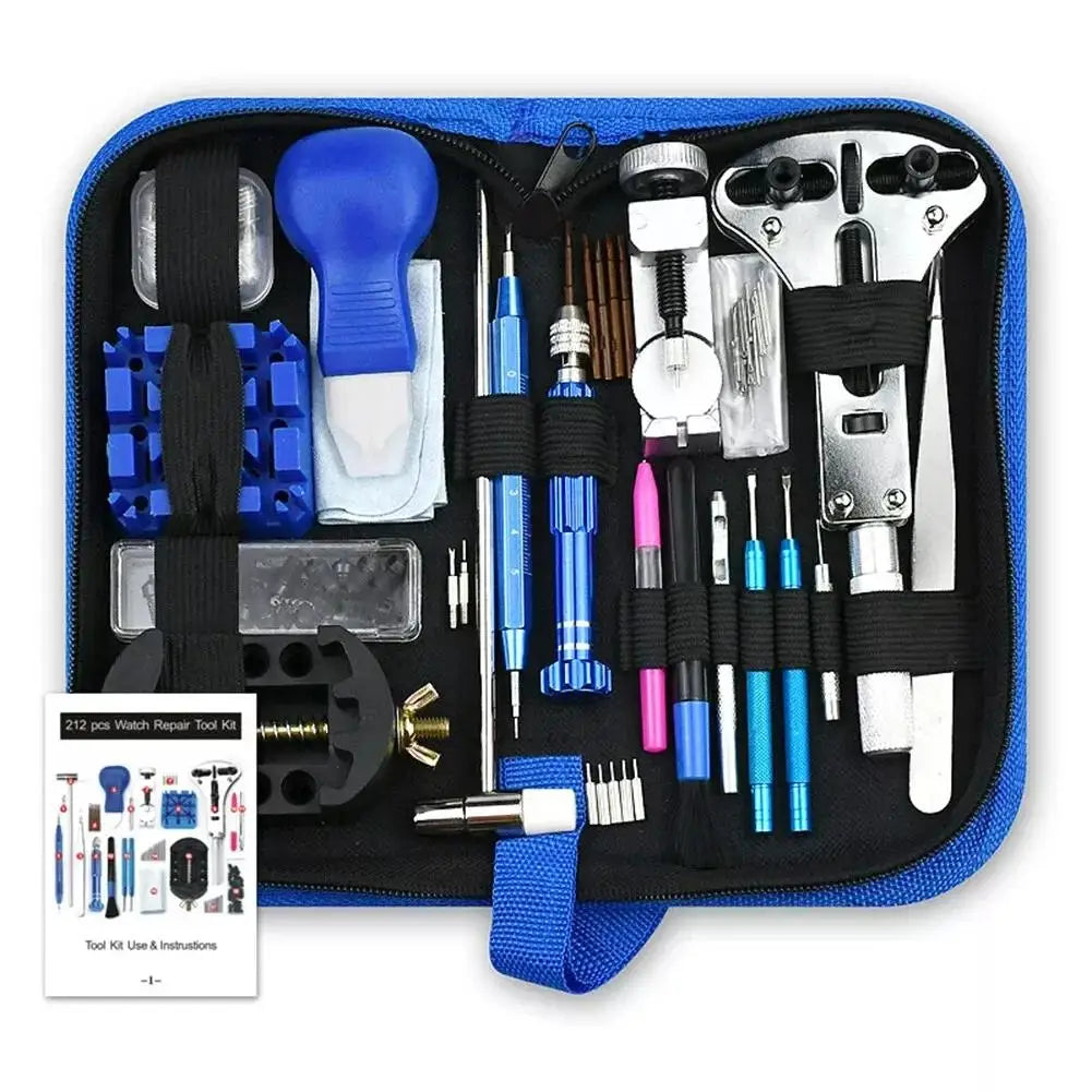 147pcs Watch Repair Kit Watchmaker Back Case Remover Opener Link Pin Spring Bar Case Opener Professional repair Tool set