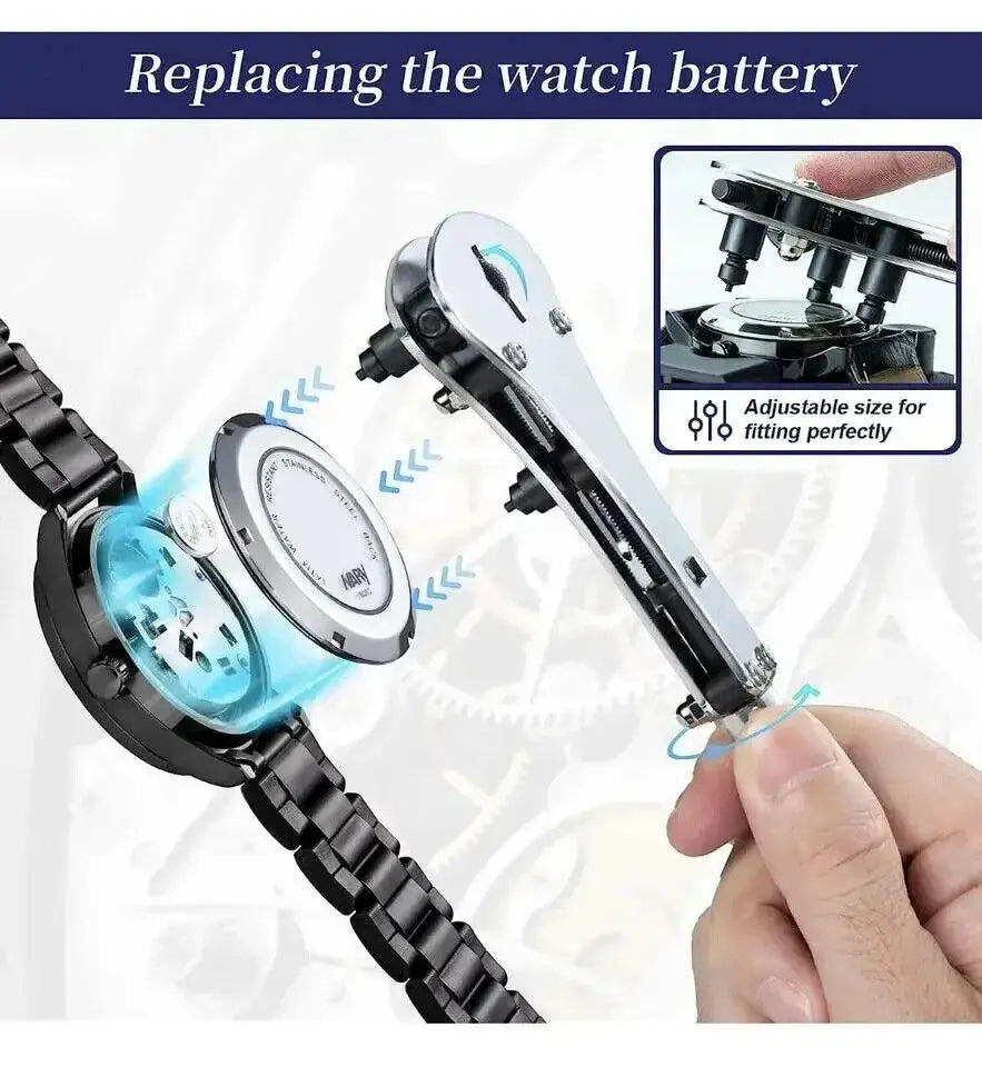 147pcs Watch Repair Kit Watchmaker Back Case Remover Opener Link Pin Spring Bar Case Opener Professional repair Tool set