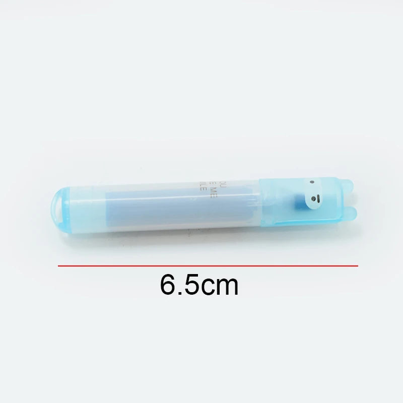 6PCS/Set Rabbit Mini Fluorescent Highlighter Pen Kawaii Chalk Marker Pens Stationery Material Escolar Papelaria School Supplie
