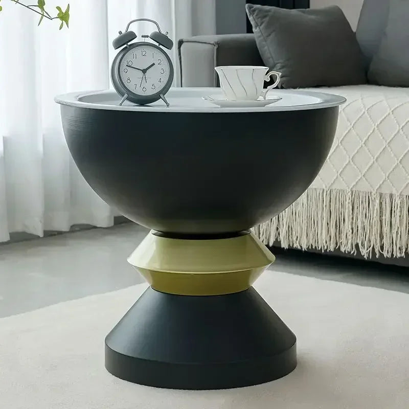 HighQuality Light Luxury Coffee Tables Living Room Furniture Bedside Table Modern Simple Large Storage Curved Shape onsale