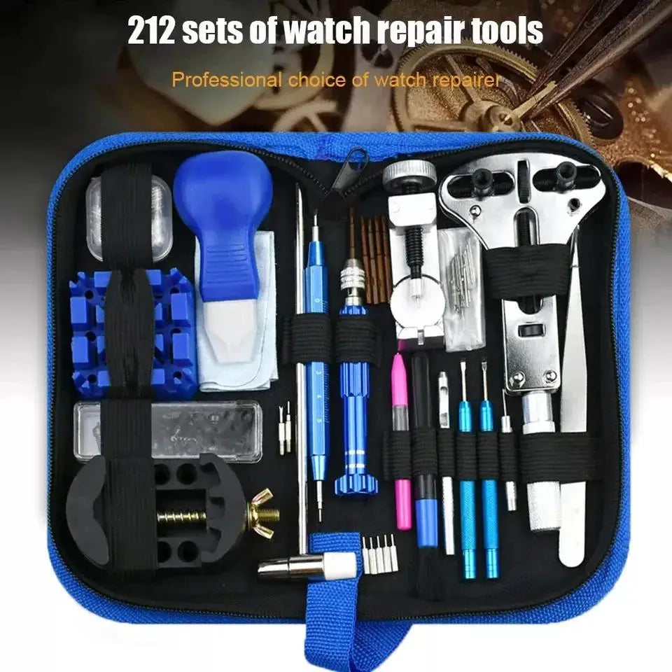 147pcs Watch Repair Kit Watchmaker Back Case Remover Opener Link Pin Spring Bar Case Opener Professional repair Tool set