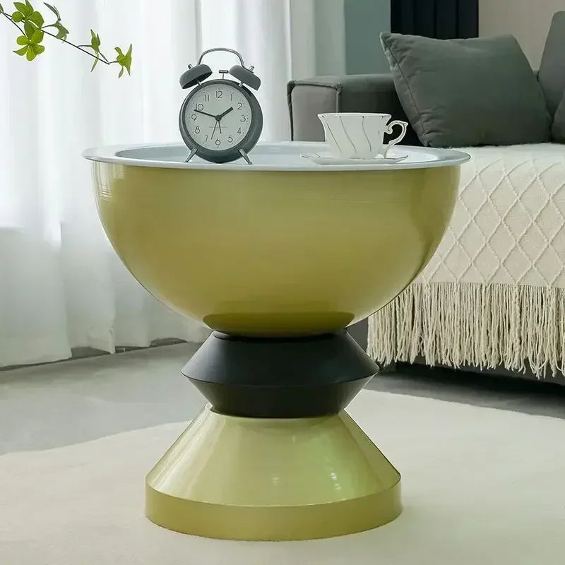 HighQuality Light Luxury Coffee Tables Living Room Furniture Bedside Table Modern Simple Large Storage Curved Shape onsale