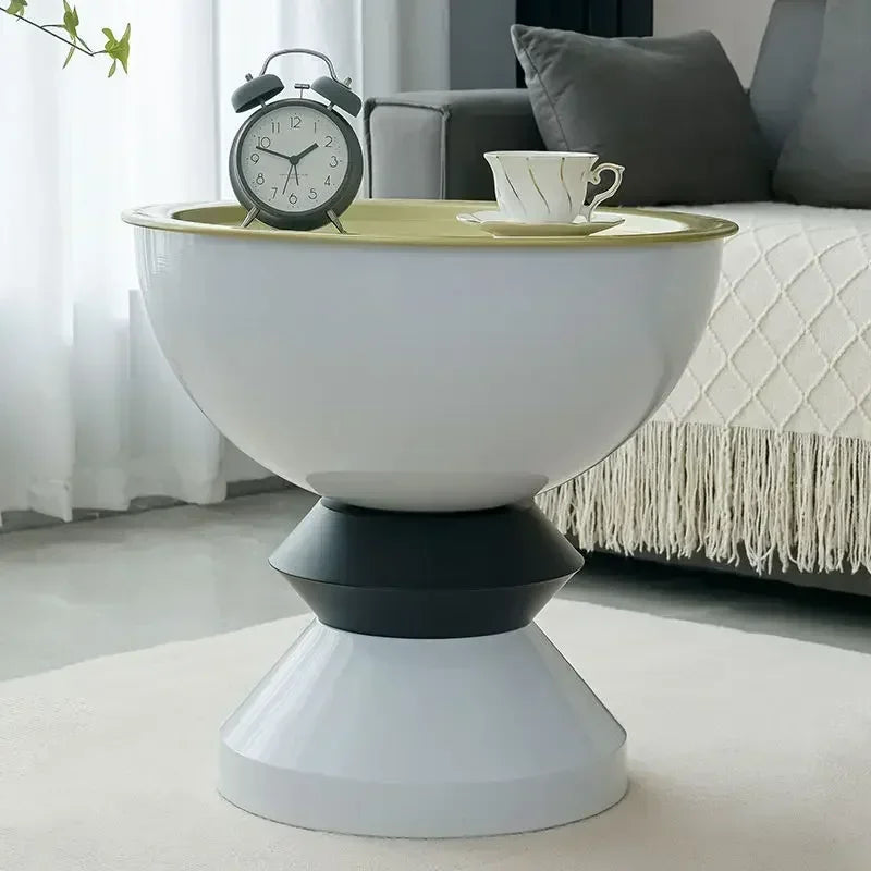 HighQuality Light Luxury Coffee Tables Living Room Furniture Bedside Table Modern Simple Large Storage Curved Shape onsale