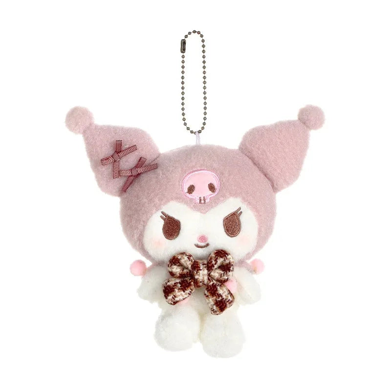 Sanrioed Kawaii Hello Kitty Kuromi Plush Doll Toys Pendant Cute Plush Keychain Bag Pendant Christmas Gifts12Cm