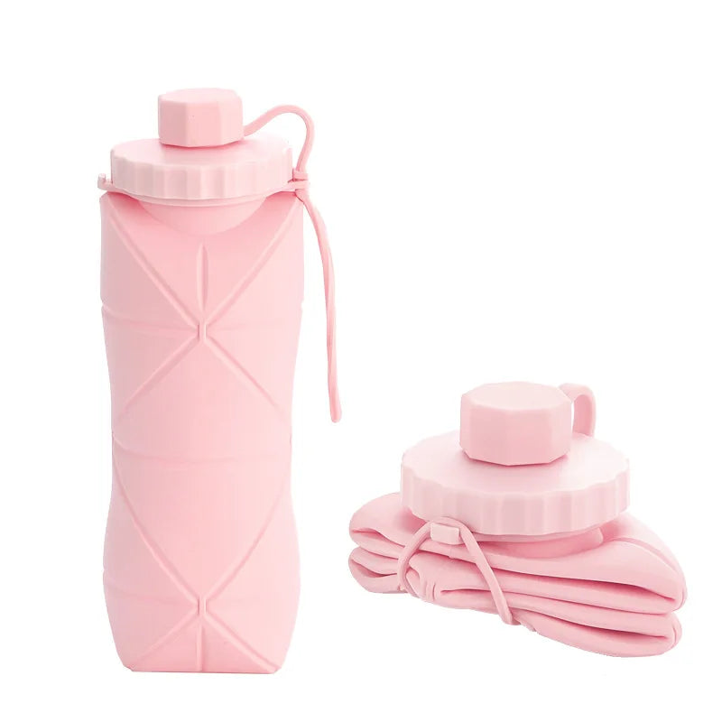New Creative Silicone Folding Water Cup Outdoor Portable and Scalable Water Cup Sports Water Bottle Travel Water Cup Handy Cup