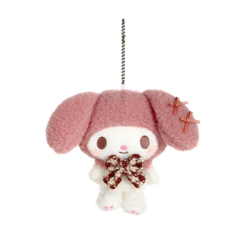 Sanrioed Kawaii Hello Kitty Kuromi Plush Doll Toys Pendant Cute Plush Keychain Bag Pendant Christmas Gifts12Cm