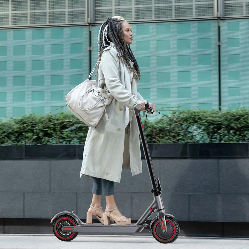 [Commuter Tools]D8 Electeic Scooter for Adults 350W Foldable 36V 10.5AH LED Display 18MPH ,8.5''Solid Tire with Asphalt/Brick/Gravel Road