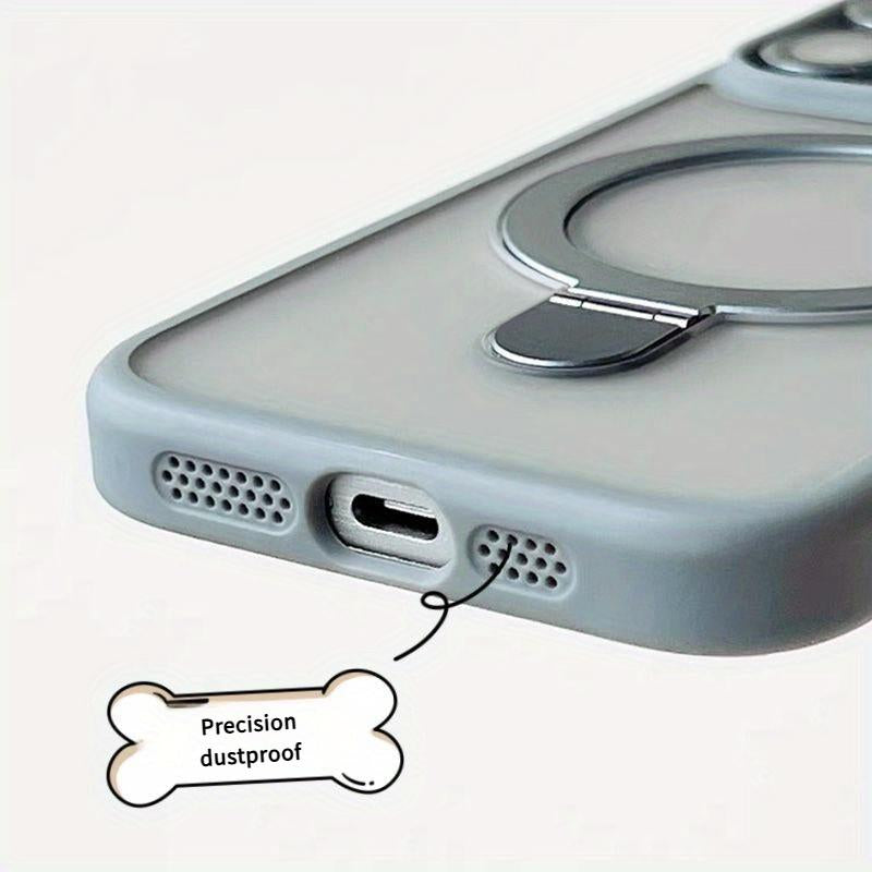 [Jyhr]Shockproof Mag Safe Case for Iphone 16 Pro Max 15 14 13 12 11 Metal Phone Holder Protector Screen Protector Smartphone Cellphone