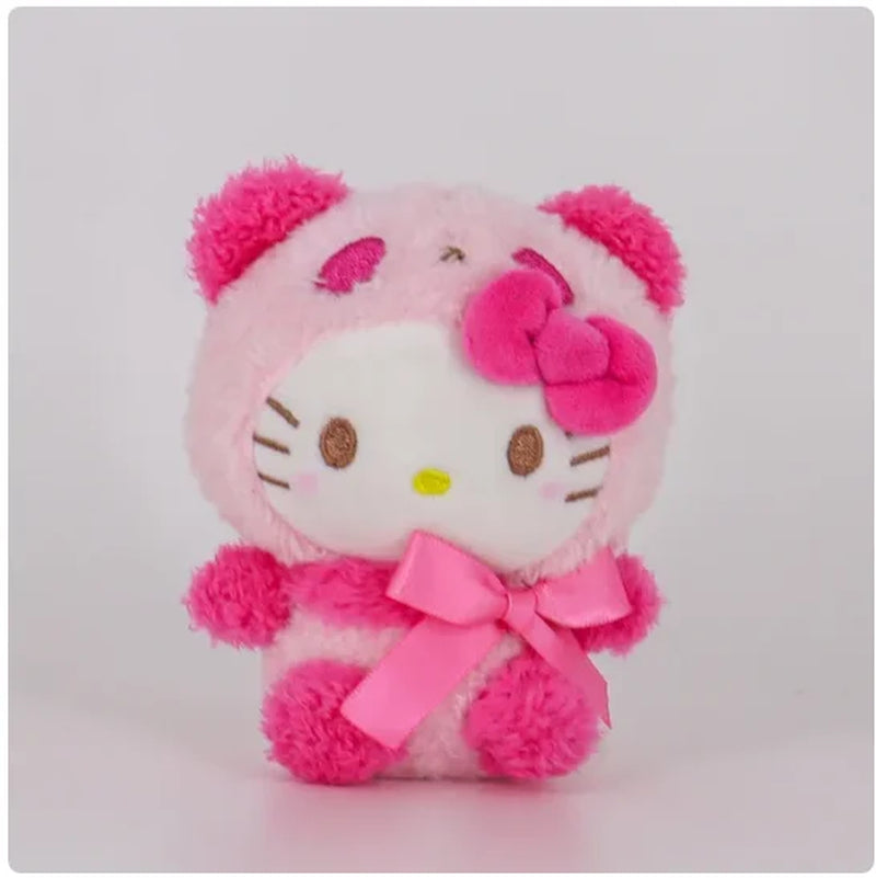 Sanrioed Kawaii Hello Kitty Kuromi Plush Doll Toys Pendant Cute Plush Keychain Bag Pendant Christmas Gifts12Cm