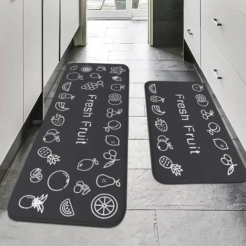 American Country Kitchen Floor Mats Non-Slip Absorbent Blessing Decorative Aisle Sink Carpet Home Decoration