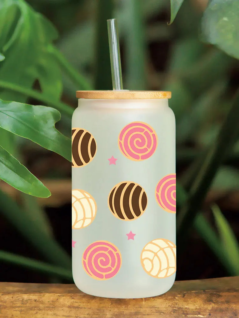 Mexican Style UV DTF Cups Wrap Mexican Pan Breads Ticker DIY Label Transfer Sticker Waterproof Print 16Oz D7171