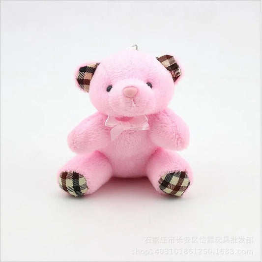 1PCS Creative Plush Bear Toys Small Pendant Mini Cute Soft Stuffed Bears Toy Wedding Activity Birthday Gifts 8CM