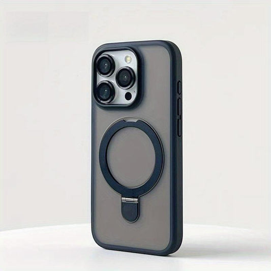 [Jyhr]Shockproof Mag Safe Case for Iphone 16 Pro Max 15 14 13 12 11 Metal Phone Holder Protector Screen Protector Smartphone Cellphone
