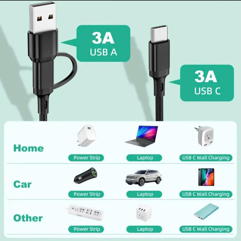 5 in 1 Rapid Charging Cord for Mobile Devices Charger