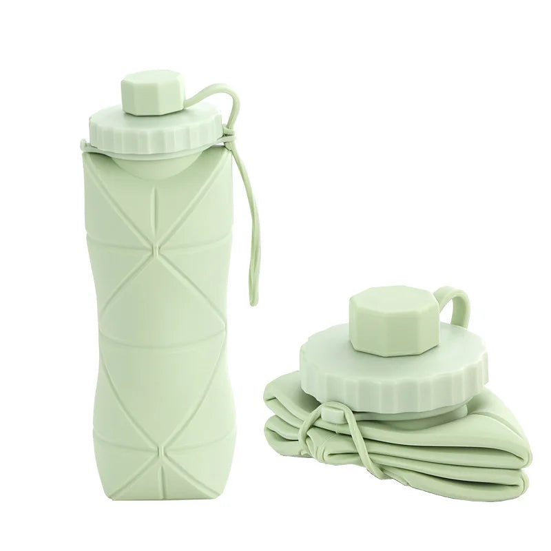 New Creative Silicone Folding Water Cup Outdoor Portable and Scalable Water Cup Sports Water Bottle Travel Water Cup Handy Cup