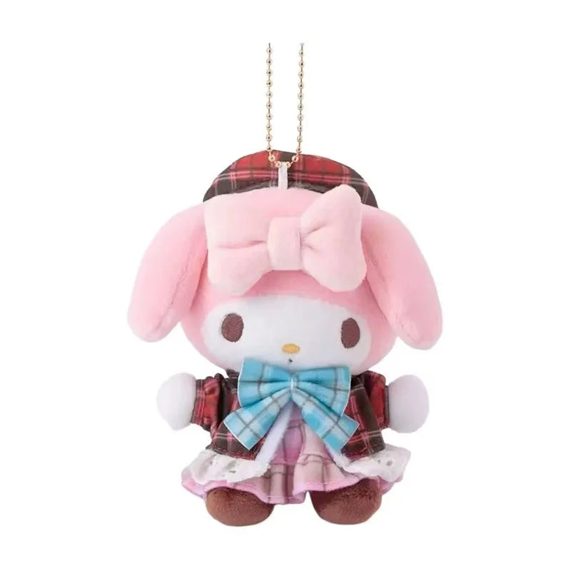 Sanrioed Kawaii Hello Kitty Kuromi Plush Doll Toys Pendant Cute Plush Keychain Bag Pendant Christmas Gifts12Cm