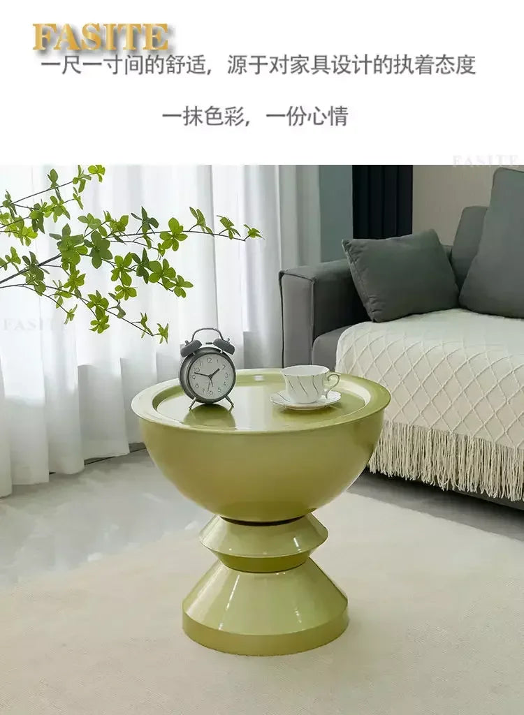 HighQuality Light Luxury Coffee Tables Living Room Furniture Bedside Table Modern Simple Large Storage Curved Shape onsale