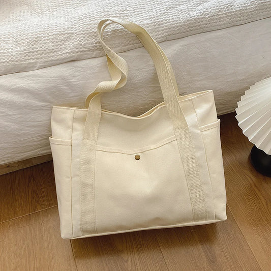 Large Capacity Bags for Work Commuting Carrying Bag College Style Student Outfit Book Shoulder Bag Shopping Bag
