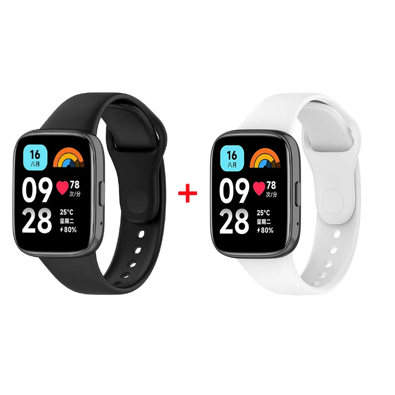 Silicone Strap+Case for Xiaomi Redmi Watch 3 Active band smartwatch Accessories Sport Bracelet For Redmi watch3 Active/Lite Case