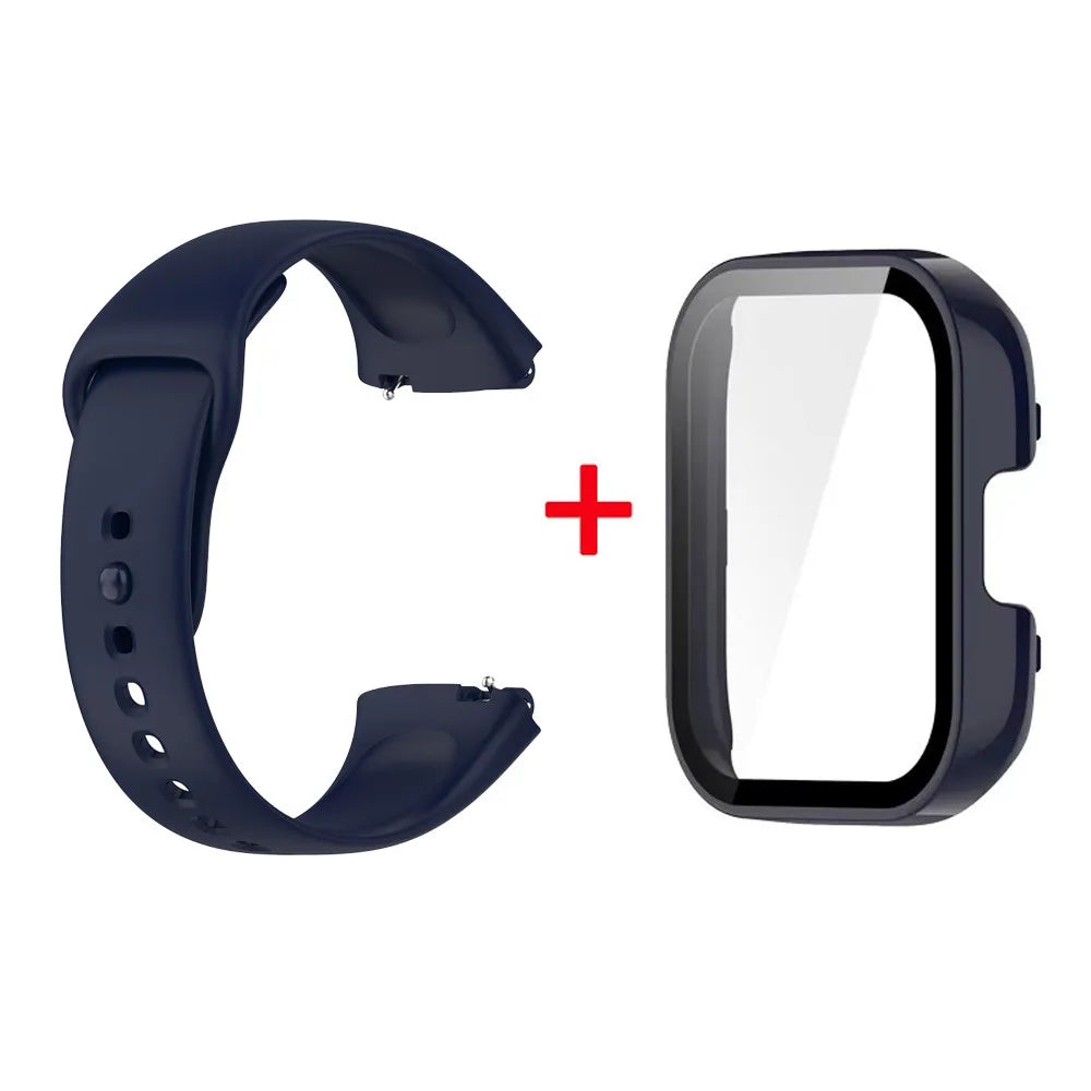 Silicone Strap+Case for Xiaomi Redmi Watch 3 Active band smartwatch Accessories Sport Bracelet For Redmi watch3 Active/Lite Case