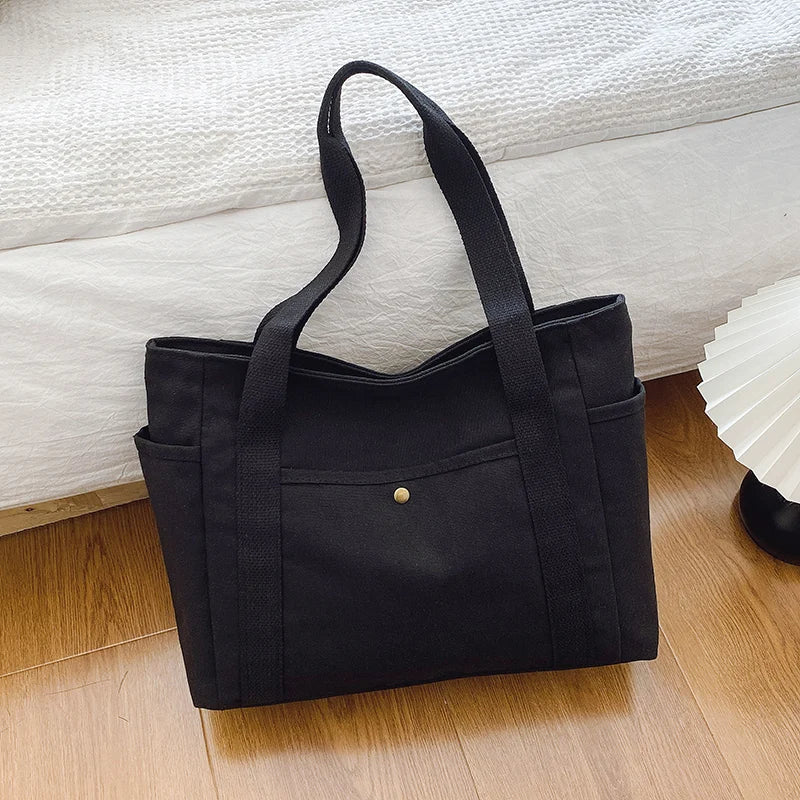 Large Capacity Bags for Work Commuting Carrying Bag College Style Student Outfit Book Shoulder Bag Shopping Bag