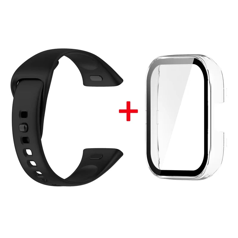 Silicone Strap+Case for Xiaomi Redmi Watch 3 Active band smartwatch Accessories Sport Bracelet For Redmi watch3 Active/Lite Case