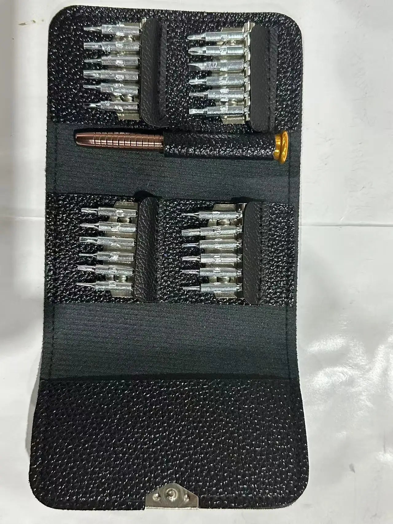 25 in one multi-purpose leather case, manual screwdriver, screwdriver head set, mobile phone, laptop repair tool wholesale