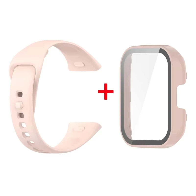 Silicone Strap+Case for Xiaomi Redmi Watch 3 Active band smartwatch Accessories Sport Bracelet For Redmi watch3 Active/Lite Case
