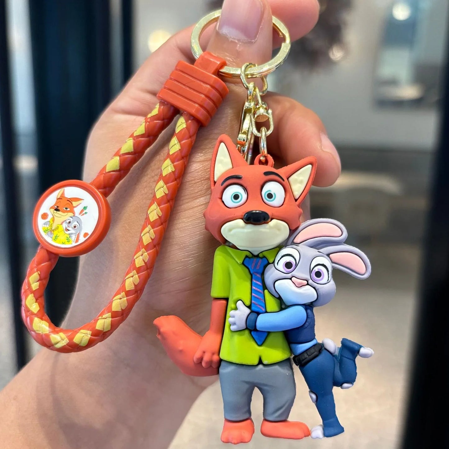 Wholesale Anime Disney Keychain Mickey Mouse Minnie Lilo & Stitch New Cartoon Keyring Key Chain Car Pendant Kids Toys Gifts