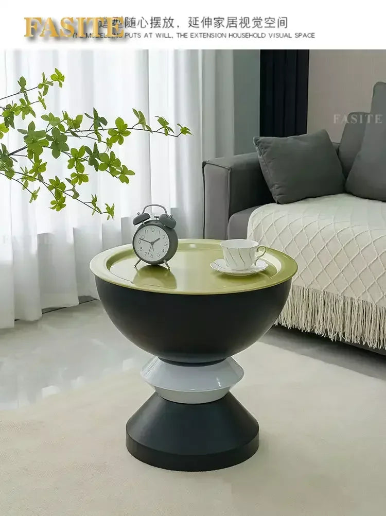 HighQuality Light Luxury Coffee Tables Living Room Furniture Bedside Table Modern Simple Large Storage Curved Shape onsale