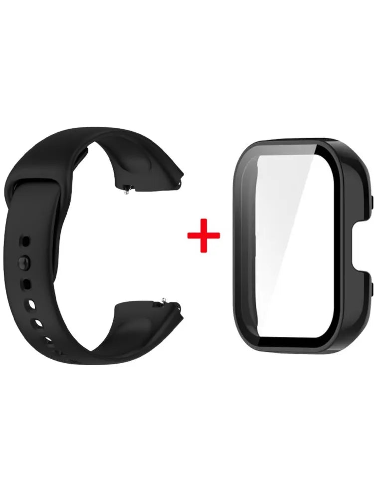 Silicone Strap+Case for Xiaomi Redmi Watch 3 Active band smartwatch Accessories Sport Bracelet For Redmi watch3 Active/Lite Case