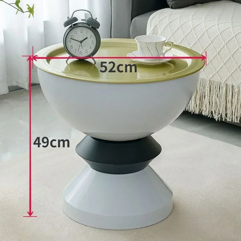 HighQuality Light Luxury Coffee Tables Living Room Furniture Bedside Table Modern Simple Large Storage Curved Shape onsale