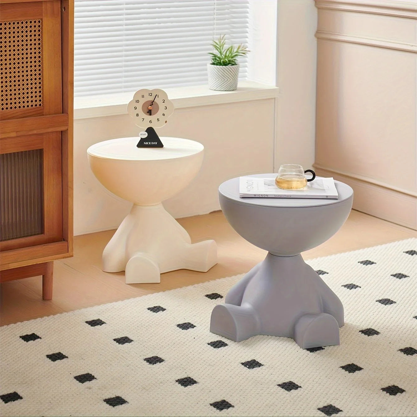 House Luxury Living Room Small Tea Table Creative Small Unit Sofa Edge Table Small Flat Head Decorative Art Corner Table
