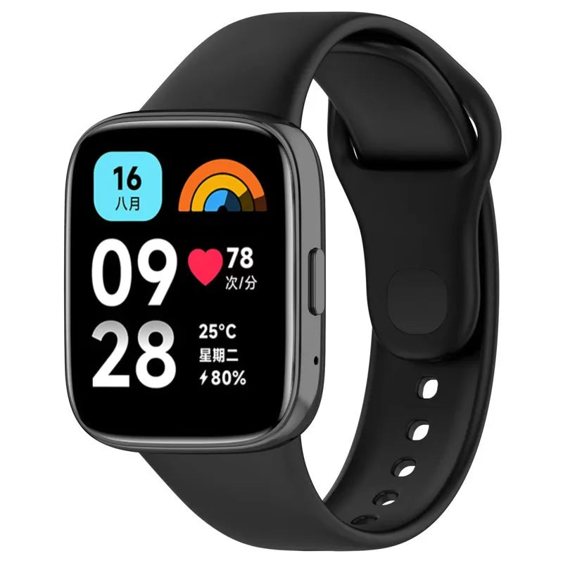 Silicone Strap+Case for Xiaomi Redmi Watch 3 Active band smartwatch Accessories Sport Bracelet For Redmi watch3 Active/Lite Case