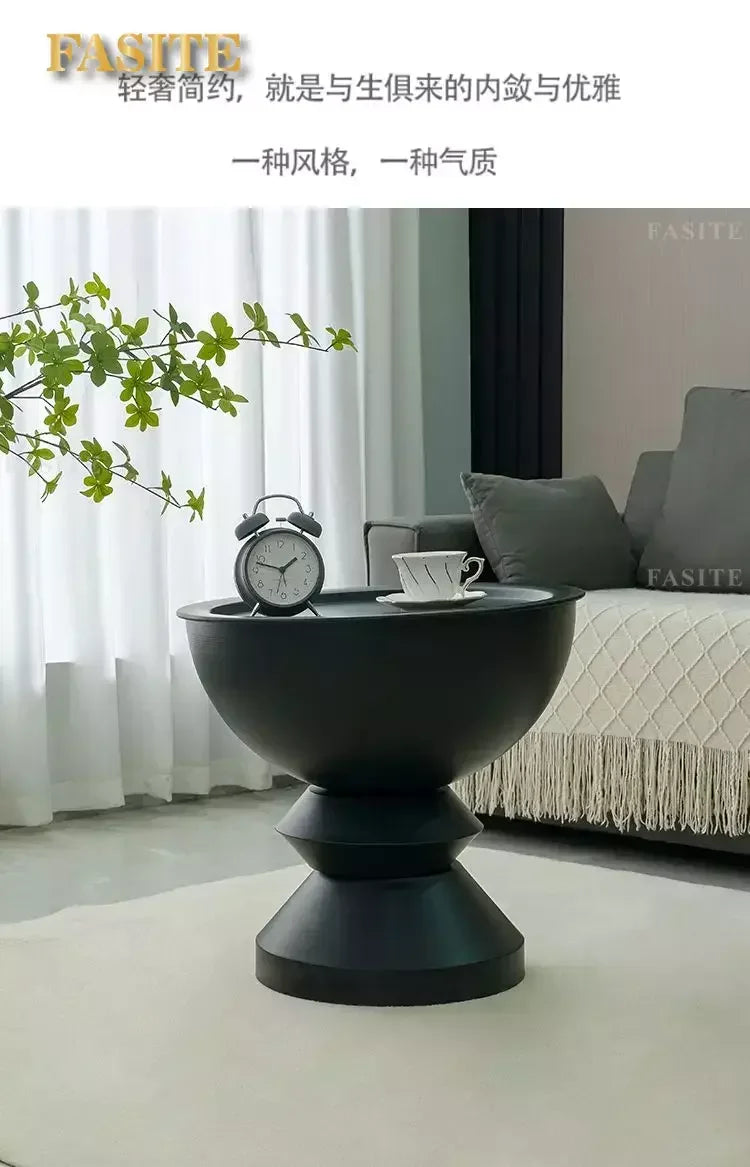 HighQuality Light Luxury Coffee Tables Living Room Furniture Bedside Table Modern Simple Large Storage Curved Shape onsale
