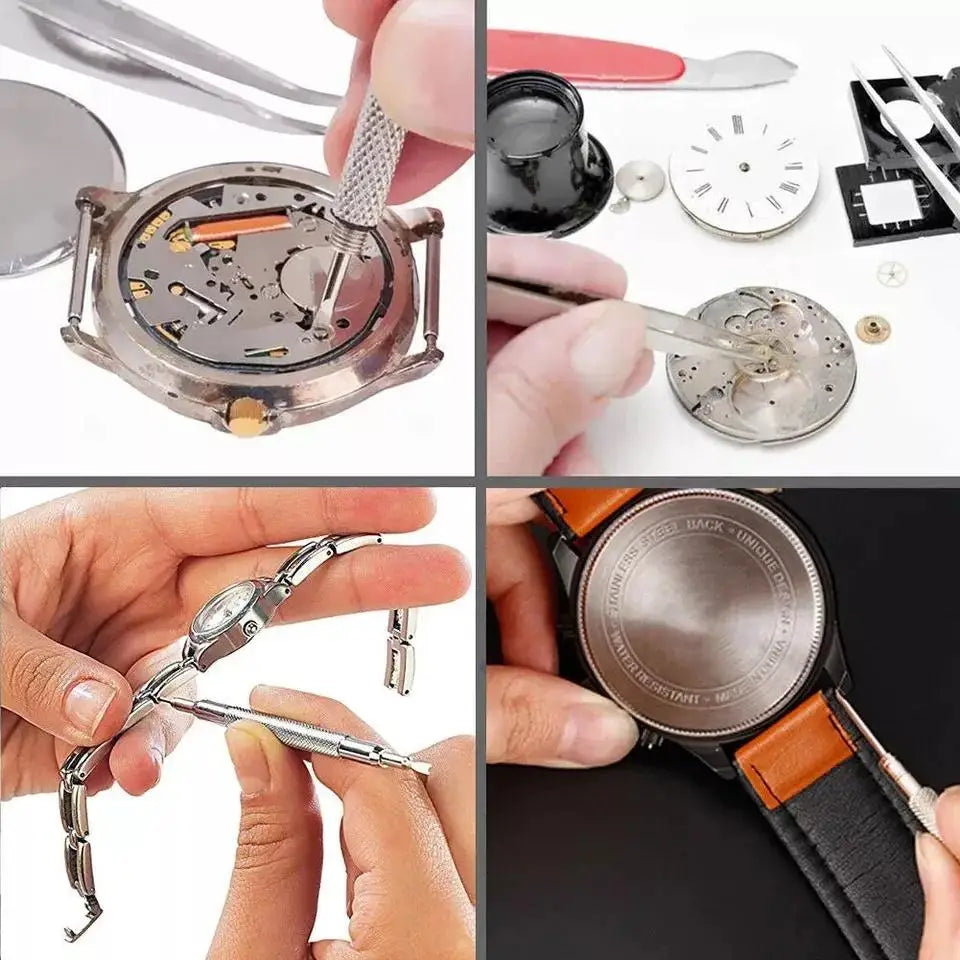 147pcs Watch Repair Kit Watchmaker Back Case Remover Opener Link Pin Spring Bar Case Opener Professional repair Tool set