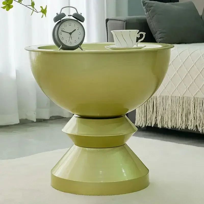 HighQuality Light Luxury Coffee Tables Living Room Furniture Bedside Table Modern Simple Large Storage Curved Shape onsale