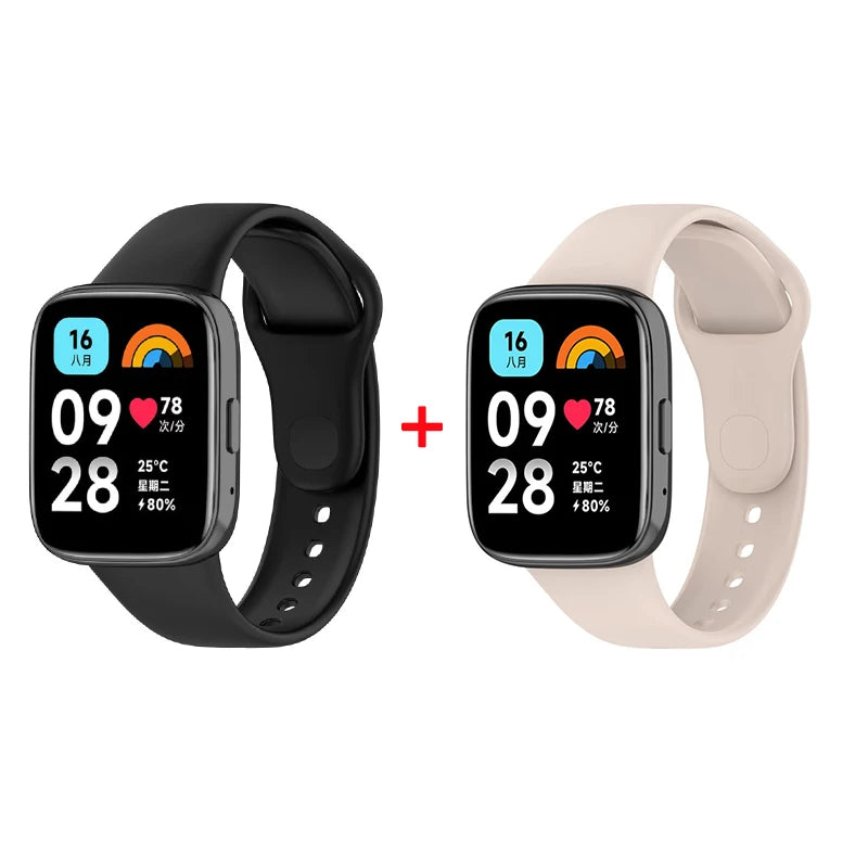 Silicone Strap+Case for Xiaomi Redmi Watch 3 Active band smartwatch Accessories Sport Bracelet For Redmi watch3 Active/Lite Case