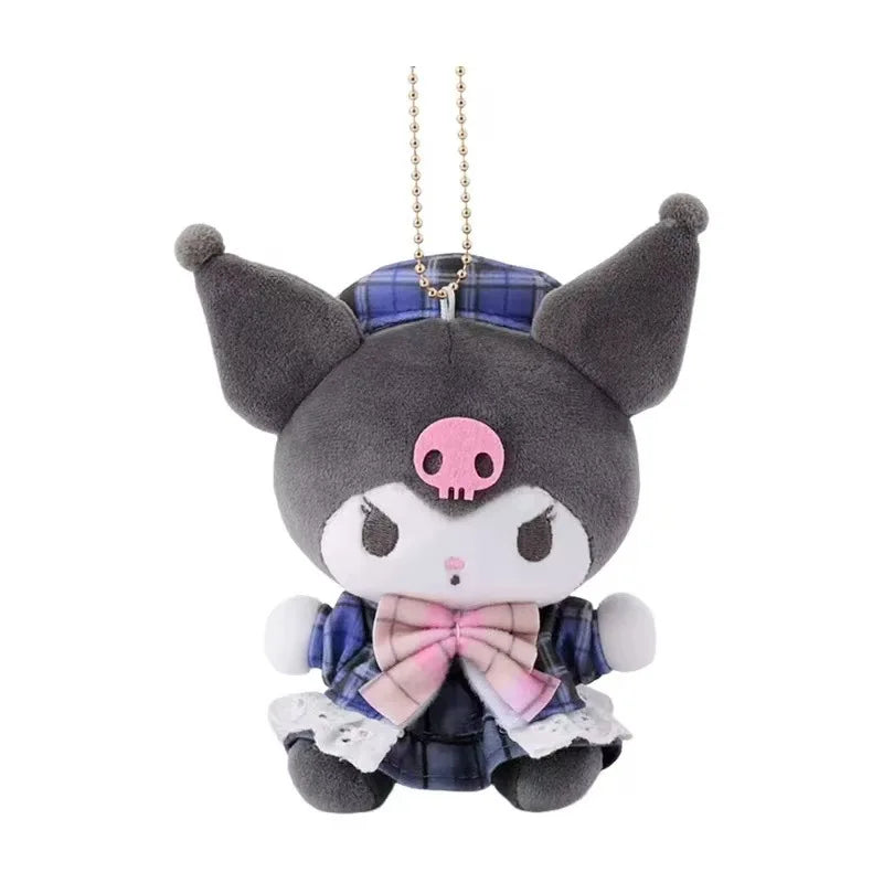 Sanrioed Kawaii Hello Kitty Kuromi Plush Doll Toys Pendant Cute Plush Keychain Bag Pendant Christmas Gifts12Cm