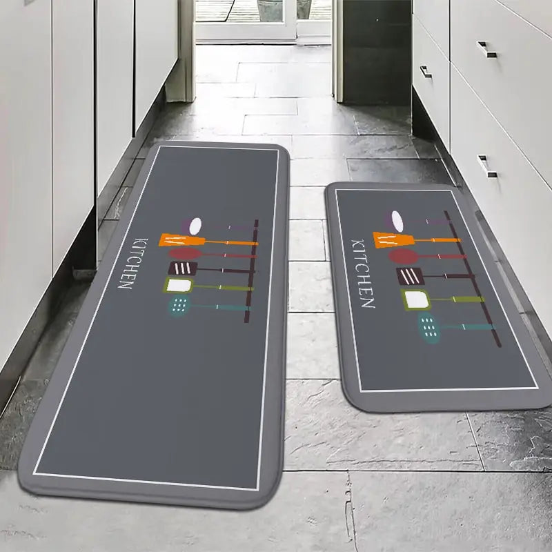 American Country Kitchen Floor Mats Non-Slip Absorbent Blessing Decorative Aisle Sink Carpet Home Decoration