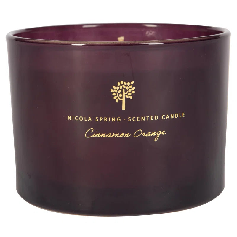 - Soy Wax Scented Candle - 350G - Cinnamon & Orange
