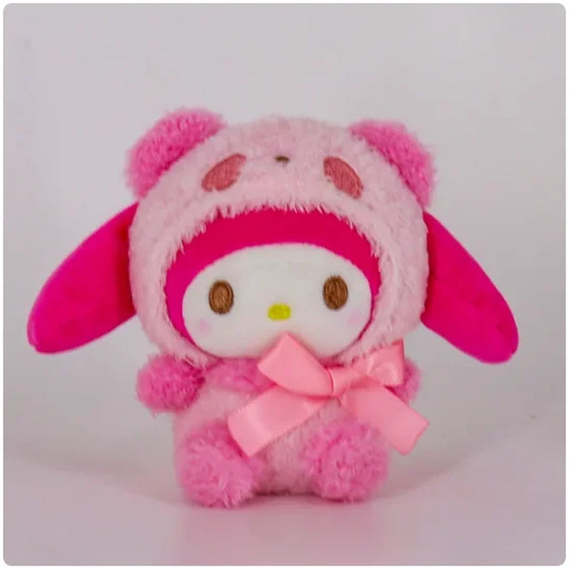 Sanrioed Kawaii Hello Kitty Kuromi Plush Doll Toys Pendant Cute Plush Keychain Bag Pendant Christmas Gifts12Cm